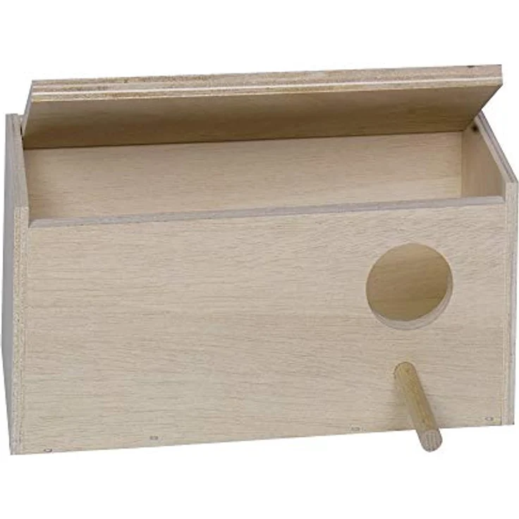 Nobby Wellensittich Nistkasten Loch rechts; 28,5 x 14,0 x 14,0 cm
