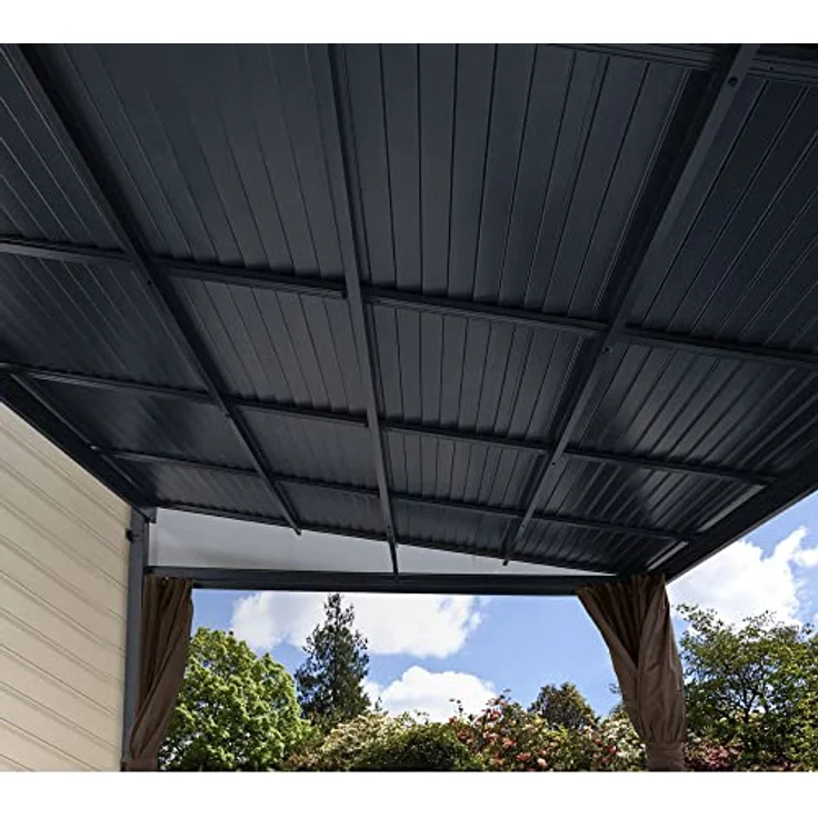 Sojag Aluminium Terrassenüberdachung Portland 1014 | Anthrazit | 288x426x240 cm – Bild 3
