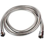 Sanixa JL1120CC Duschschlauch Edelstahl verchromt 200 cm | Brauseschlauch für Handbrause | Duschbrause Standard Anschluss-Gewinde für Badewanne