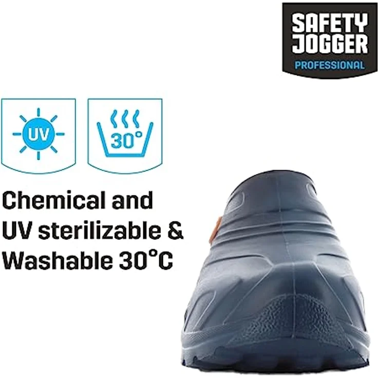 Safety Jogger Clog OXYVA OB Sicherheitsschuh wasserdicht, leicht und rutschhemmend, schwarz – Bild 5