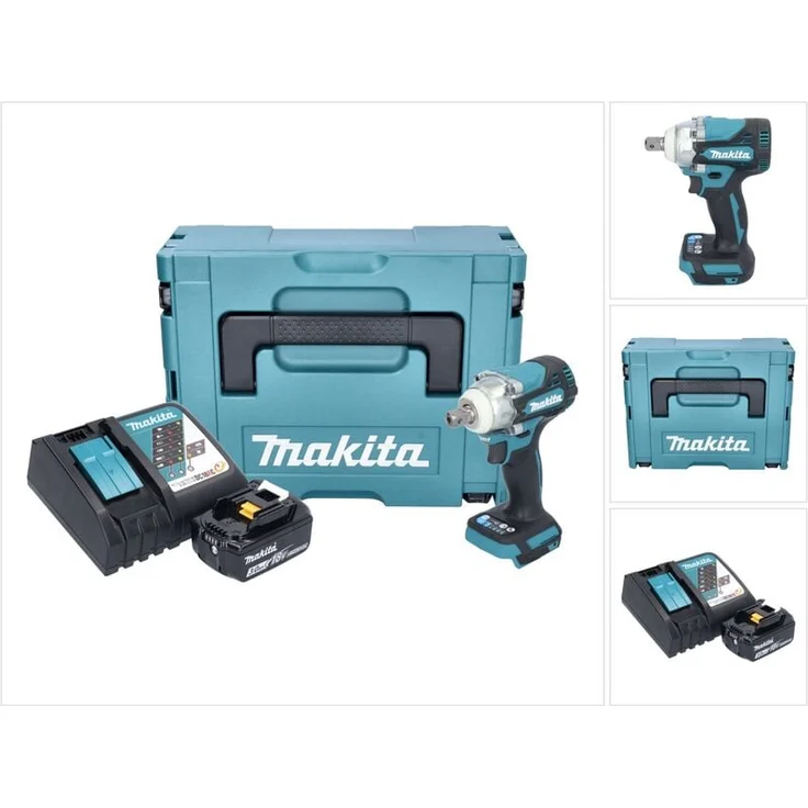 Makita DTW 301 RF1J, Akku Schlagschrauber 18 V mit 330 Nm, bürstenlos, inkl. 3,0 Ah Akku, Ladegerät und Makpac Koffer