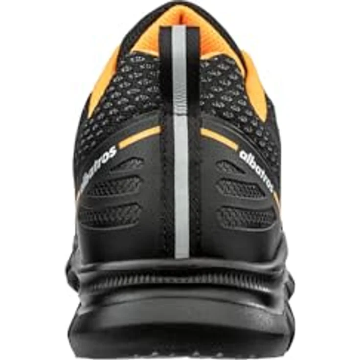 Albatros LEVITATE LOW S1PS SR 647230, Sicherheitshalbschuh mit XPR.FOAM®-Schaum, FAP® LITE Durchtrittschutz, Gr. 43, schwarz/orange – Bild 4