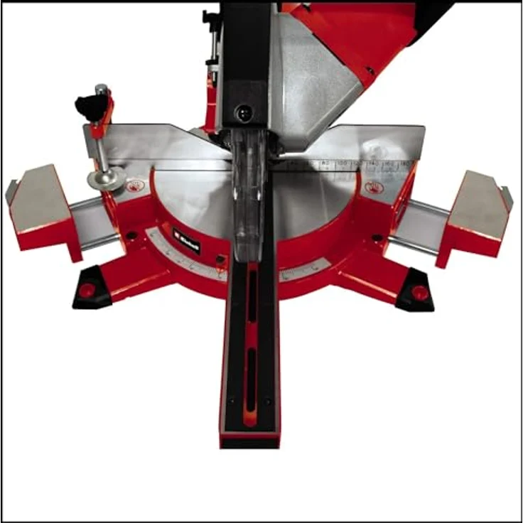 Einhell Zug-Kapp-Gehrungssäge TE-SM 2131 Dual (1600 W, 5000 min.-1, max. Schnittbreite 310 mm, Sägeblatt D 210 mm, Softstart, Spannvorrichtung, inkl. HM-Sägeblatt) – Bild 5