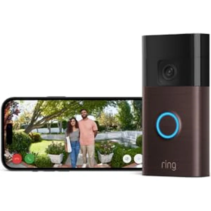 Ring Neue Akku-Videotürklingel 2024 (Battery Video Doorbell) | WLAN-Sicherheitskamera, Selbstinstallation in 5 Minuten | 1440p HD-Video, Nachtansicht in Farbe, integrierter Akku | Privatsphäre-Einstellungen – Bild 1
