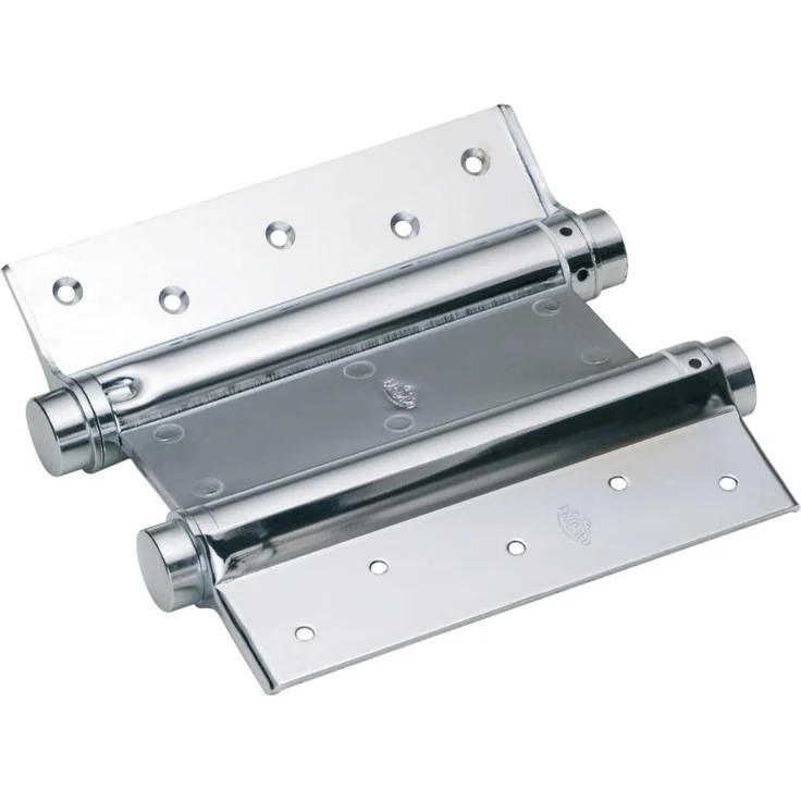 Dannert Pendeltürband Nr.39, Doppelseitig wirkend, stahlblank 175mm, wartungsfrei mit Spiralfedern – Bild 1