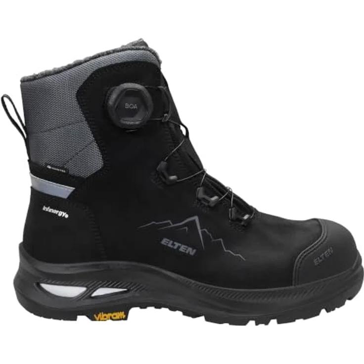 Elten HAYS XXAG Pro BOA® GTX® black, Sicherheitsschnürstiefel mit GORE-TEX®, S3S HI, ESD und rutschhemmender Laufsohle – Bild 2