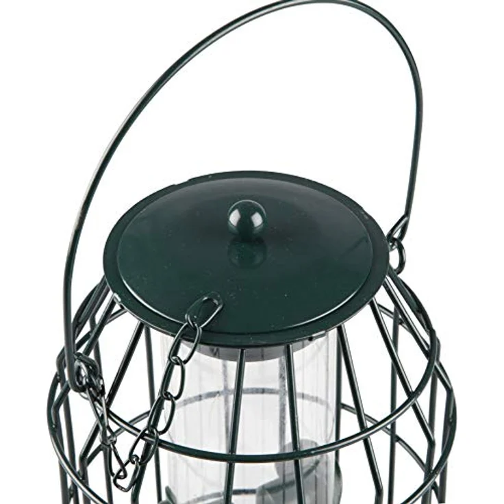 Windhager Protector Vogelfuttersilo mit Räuberschutz, Vogelhaus, Futterhaus, Vogelhäuschen, Vogelfutterstation zum Aufhängen, Vogel-Silo, 06514, anthrazit – Bild 2