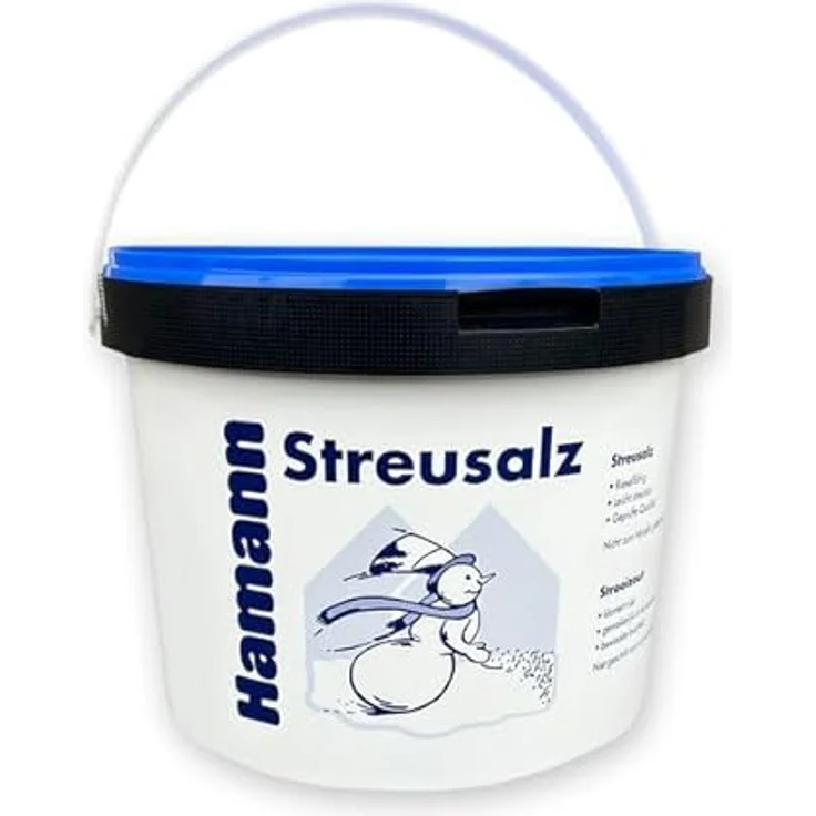 Hamann Mercatus Streusalz 10 Kg Eimer, Auftausalz, Straßensalz, Tausalz, Streumittel, Steinsalz, Streugut für rutschfreie Gehwege und Straßen – Bild 2