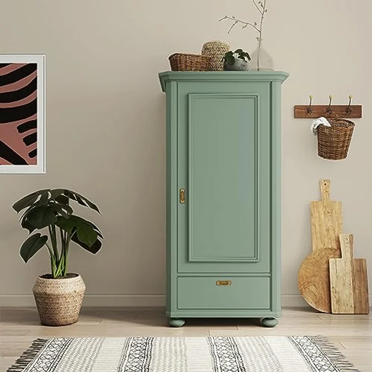 MissPompadour Holzfarbe Grün mit Grau, 2,5L Seidenmatte Möbelfarbe für Innen & Außen, witterungsbeständig, hohe Deckkraft – Bild 6