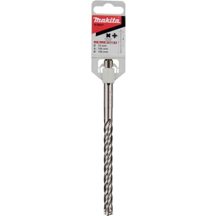 Makita Nemesis2 SDS+ Bohrer B-58207, Ø 10mm, Länge 165mm, Arbeitslänge 100mm, für Betonbohrungen – Bild 2