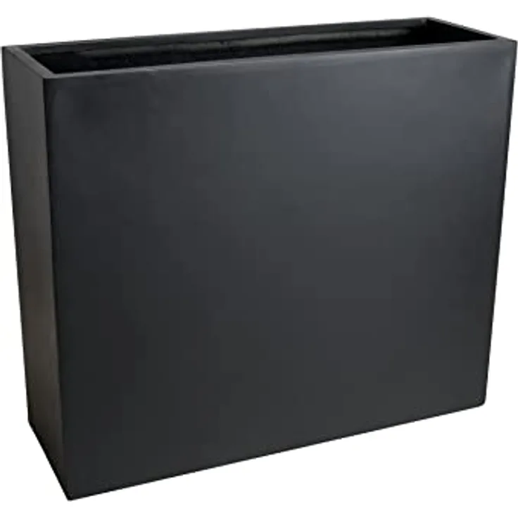 VIVANNO Pflanzkübel Raumteiler Sichtschutz Fiberglas ELEMENTO Anthrazit - 88x30x75