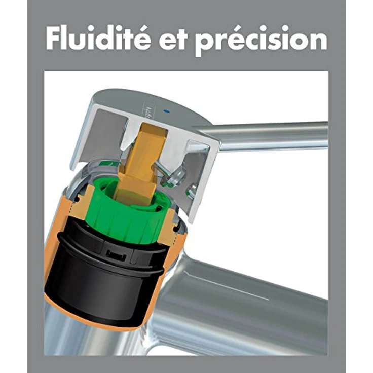 Hansgrohe MySport 71242000 Mischbatterie, Chrom, Wandmontage, keramische Kartusche, präzise Temperaturauswahl – Bild 5