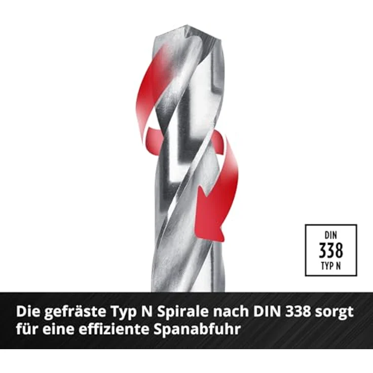 Einhell HSS-G Metallbohrer-Set, 6-teilig, mit 135° Split Point Spitze, Aufbewahrungskassette, 2-8 mm – Bild 6