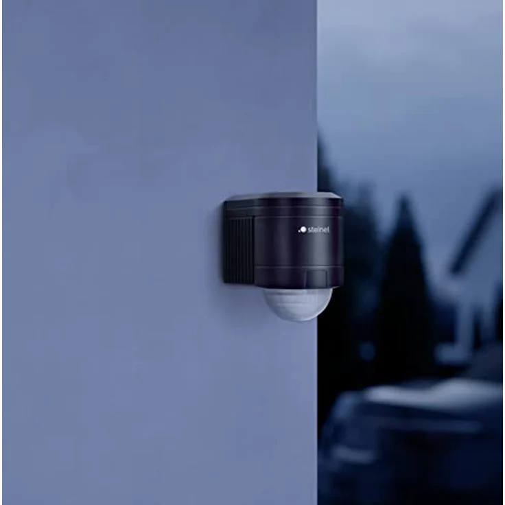 Steinel Bewegungsmelder IS 240 DUO schwarz, 240° Erfassung, 12 m Reichweite, innen/ außen, 1000 W Schaltlast, IP54 – Bild 2
