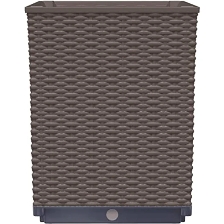 vidaXL Pflanzkübel 2er Set, braun, 30x30x37 cm aus strapazierfähigem Polypropylen – Bild 6