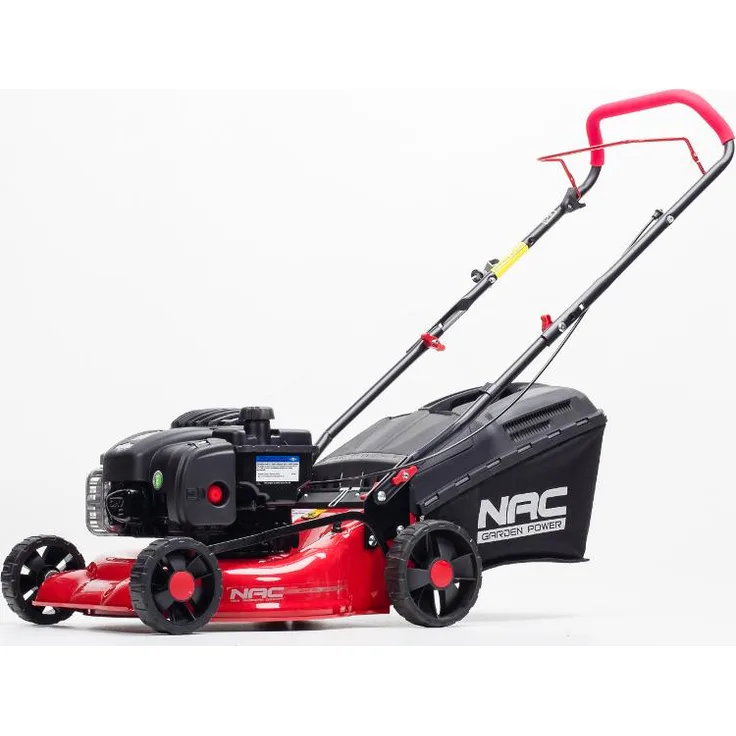 NAC Kosiarka spalinowa LP42-450E, Benzin-Rasenmäher mit Briggs & Stratton Motor, 42 cm Schnittbreite, 5-fach zentrale Schnitthöhenverstellung