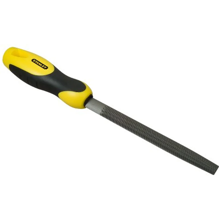 Stanley Halbrundfeile, Hieb 2 (150 mm Länge, Karbon-Stahl, ergonomischer Bi-Material Handgriff, Griffaussparung) 0-22-455 – Bild 2