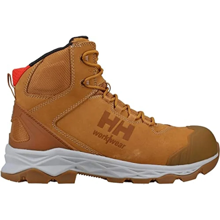 Helly Hansen Workwear Oxford Mid S3, Sicherheitsschuhe mit metallfreier Zehenkappe und pannensicherer Platte, Größe 46, Nubukleder – Bild 4