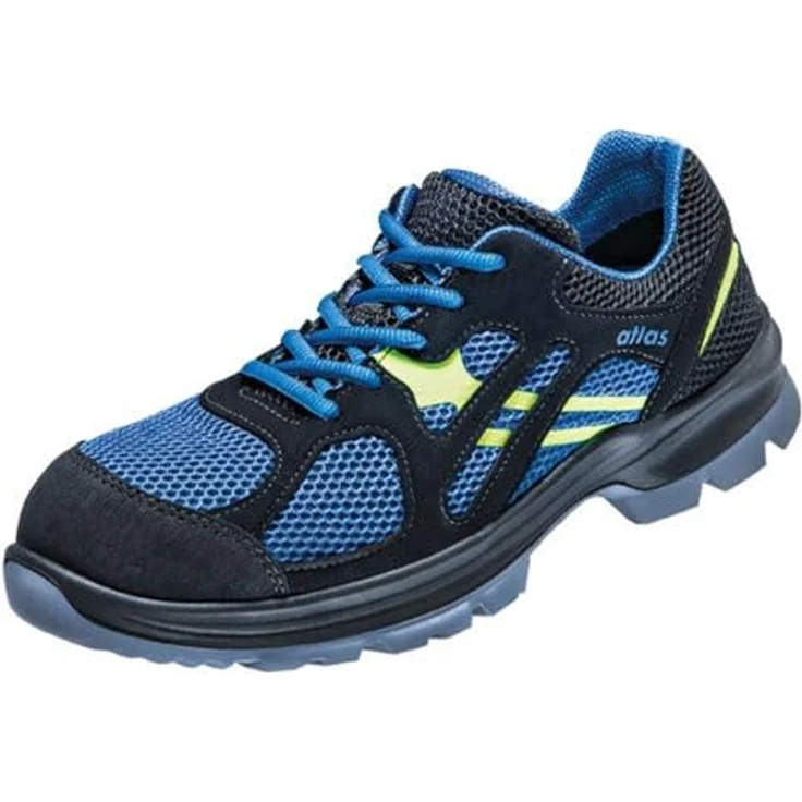 Atlas Schuhe Flash 4005 XP Arbeitsschuh, Alu-tec®Aluminiumkappe, öl-, benzin- und säurebeständig, schwarz/blau – Bild 2