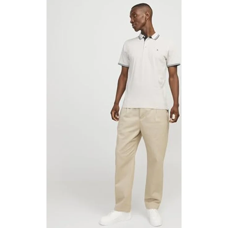 Jack & Jones Poloshirt JJEPAULOS POLO SS NOOS, Stickerei, schmal geschnitten, Baumwolle – Bild 5