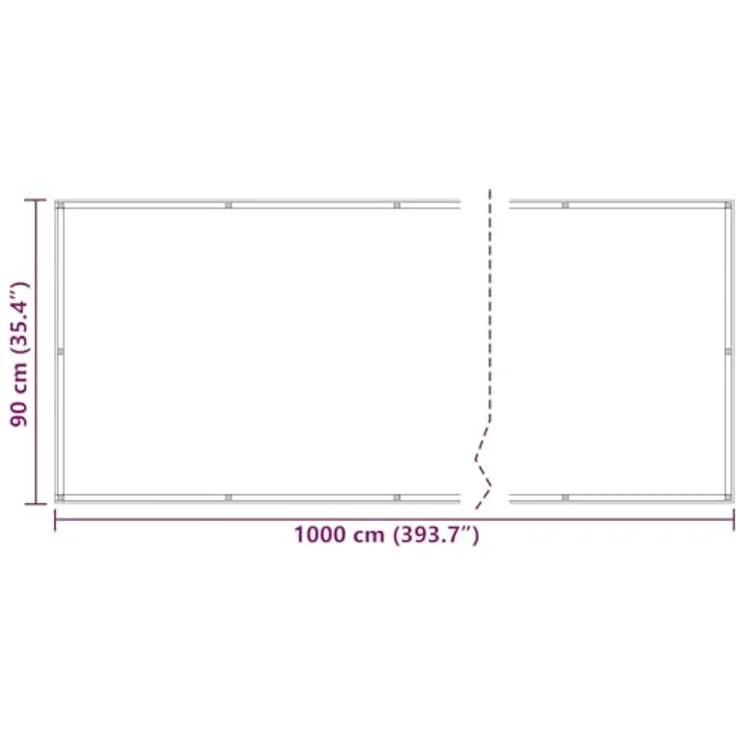 vidaXL Balkonsichtschutz Hellgrau und Weiß, UV-beständiger und wasserfester Schirm, 90 x 1000 cm, moderner gestreifter Sichtschutz für Außenbereiche – Bild 3