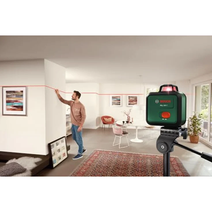 Bosch Home and Garden PLL 360-1 Linienlaser, Selbstnivellierend mit 360°-Linie, hohe Präzision ± 0,4 mm/m – Bild 5