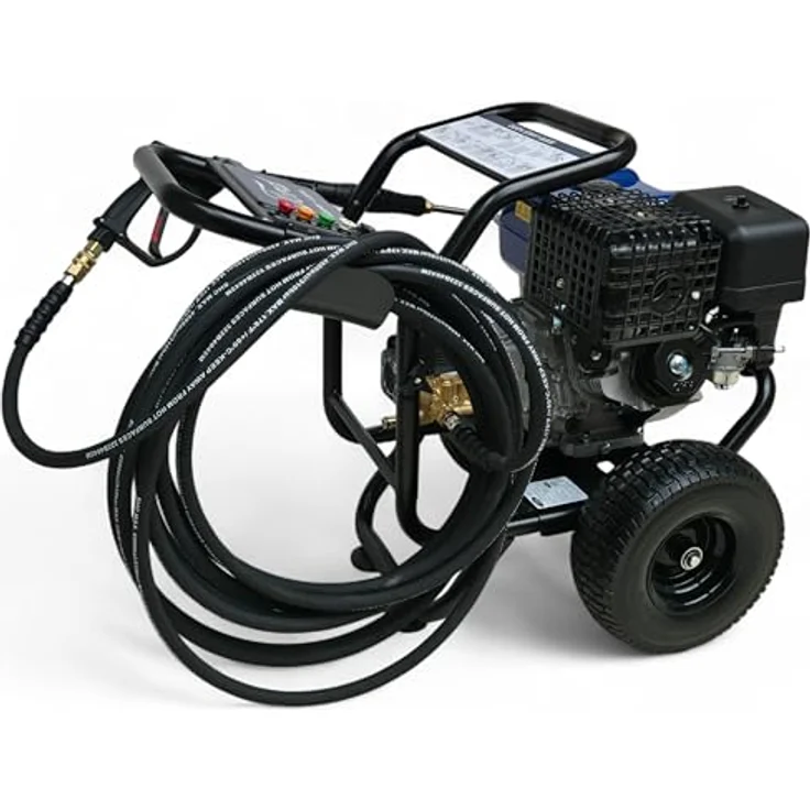 DeTec Hochdruckreiniger Ford Benzin 13PS, Flächenreiniger 420cm³, max. Druck 303 bar, max. Fördermenge 906 l/h, Annovi Reverberi RSV-4G40 Triplex Keramikpumpe – Bild 8