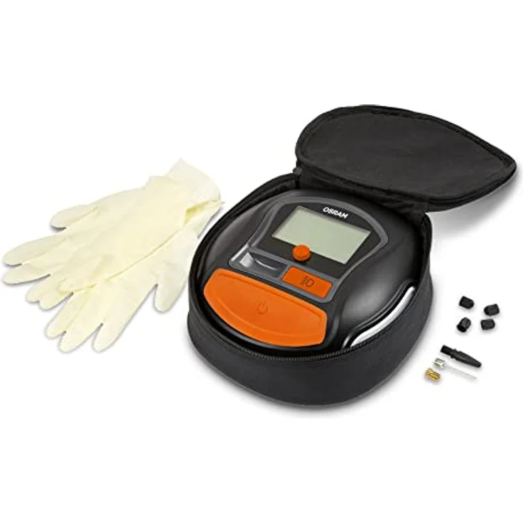 Osram Auto OTI1000 Kompressor Digitales Display, Überlastungsschutz, mit Arbeitslampe, Kabelfach-aufnahme – Bild 4