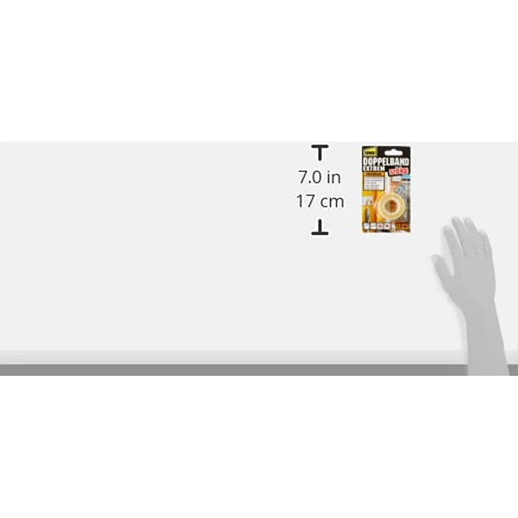 UHU Doppelband Extrem, Extrem hohe Klebekraft von 120 kg- Rolle, 1,5 m x 19 mm - Preisvergleich – Bild 3