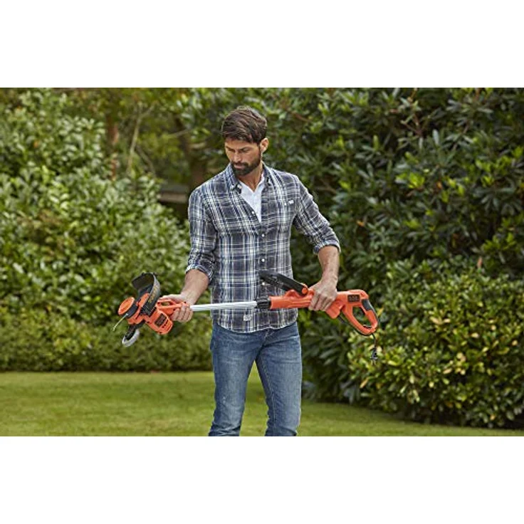 Black + Decker Elektro-Rasentrimmer--kantenschneider (550W, 30 cm Schnittbreite, E-Drive, AFS automatische Fadenverlängerung, werkzeuglos umstellen von Trimmen auf Kantenschneiden) – Bild 6