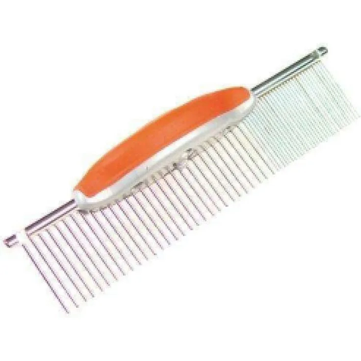 Dogit Fellkamm DOGIT Le Salon Professional Slide-n-Lock Fellkamm, Edelstahl, für Rechts- und Linkshänder, geeignet für Doppelfelle