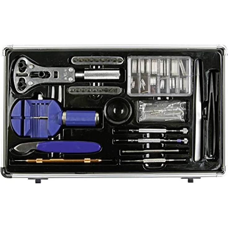 TOOLCRAFT Schraubendreher TOOLCRAFT Uhrmacher-Werkzeugsatz mit Alukoffer und umfangreichem Zubehör – Bild 4