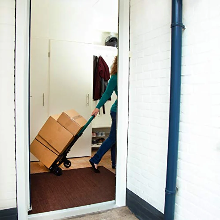 Sackkarre - Klappbar - Trageplattform mit Anti-Rutsch-Beschichtung - Max. Tragkraft 80kg. - Inkl. Gepäckspinne - Preisvergleich – Bild 2