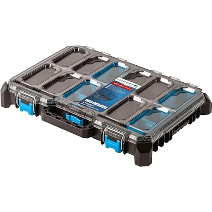 Högert Technik Niedriger Koffer-Organizer HTM, 5 Funktionelle Tassen, Modularer Aufbau, Resistent gegen Beschädigungen, Schutz vor Nässe und Staub - HT7G507 – Bild 1