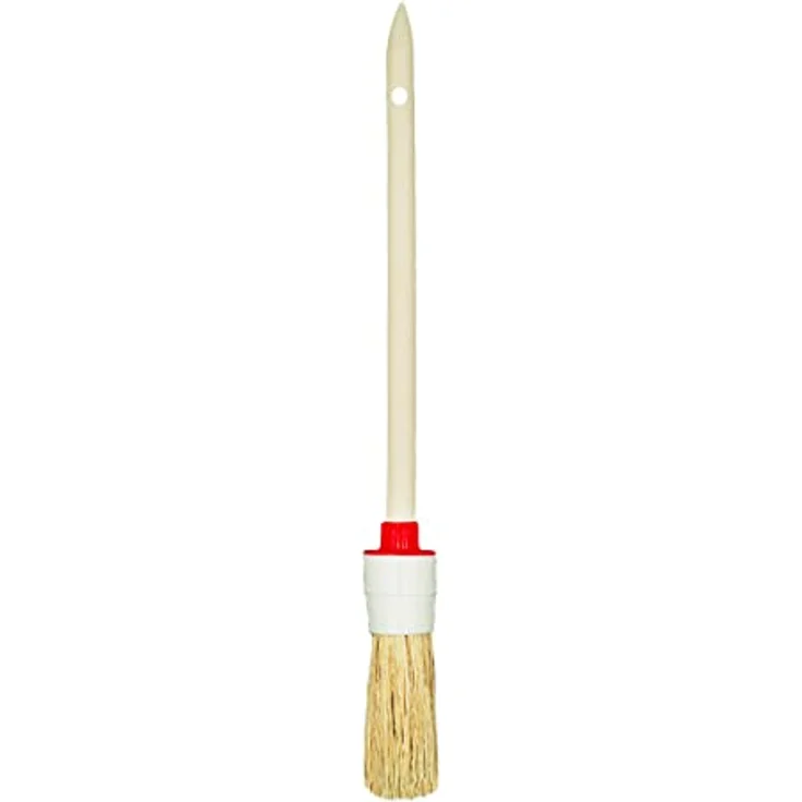 M7 Set mit 6 Pinseln 3 flach 3 rund 0 "1,5" 2 "4" 6 "Serie 04 für Malerarbeiten mit Farben und Lacken gleichmäßige Abdeckung Naturborsten – Bild 2