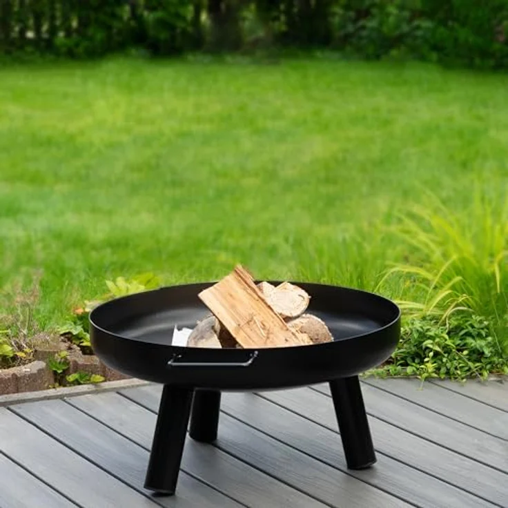 Lemodo Feuerschale 60 cm Durchmesser, Feuerstelle für Außenbereich, Einfache Handhabung, Vielseitig Nutzbar, Verlängerung der Gartensaison – Bild 6