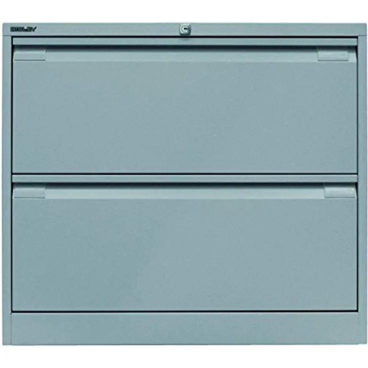 Bisley Hängeregistraturschrank 2 Schübe 2-bahnig silber