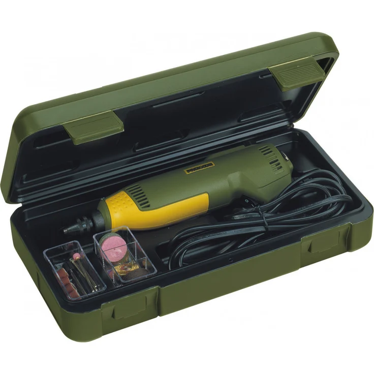 PROXXON Multifunktionswerkzeug, Feinbohrschleifer FBS 240-E mit Einsatzwerkzeugen, 43-teiliges Zubehör-Set, 5000-22000-min, 230 V, 28472 – Bild 2