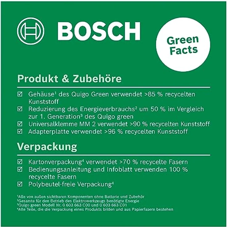 BOSCH Punkt- und Linienlaser Quigo Green - Kreuzlinien-Laser im eCommerce-Karton – Bild 3
