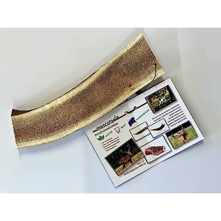 mascota vital - Hirschgeweih - 100% Hirschgeweih - Ideal für die Zahnpflege - 100% Natürlich - Geweih - Kauknochen - Hundespielzeug - Geweih vom Rothirsch (XXL (160-250g), halbiert) – Bild 2