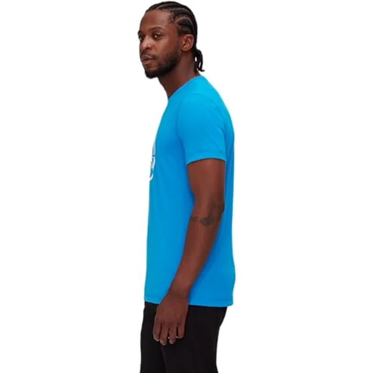 Mammut Core T-Shirt Men Classic, Herren Shirt aus 100% organischer Baumwolle, Blau, Größe XL – Bild 3