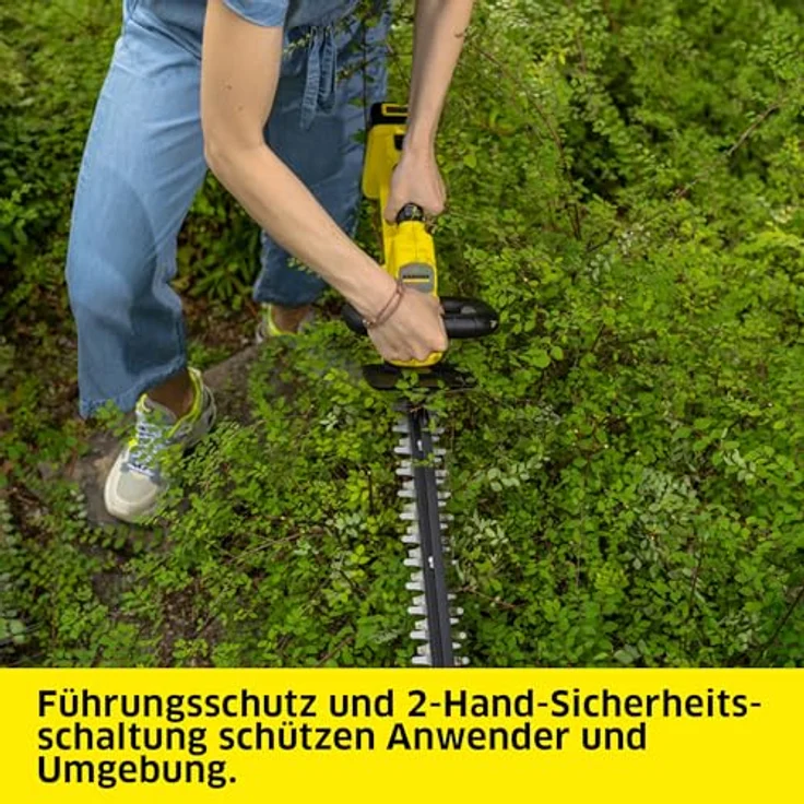 Kärcher HGE 3-18, Akku-Heckenschere mit 18 V, 50 cm Schnittlänge, drehbarem Griff und Sägefunktion – Bild 7