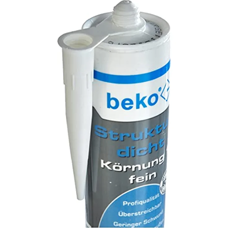 beko Strukturdicht 310 ml, weiß-strukturiert, plastoelastische Fugendichtmasse für Putz, Fassade und Mauerwerk – Rissabdichtung – Bild 3