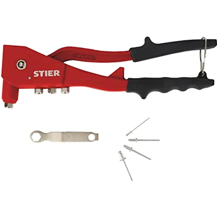 STIER Blindnieten-Satz mit Handnietzange und Blindnieten 201-teilig – Bild 5