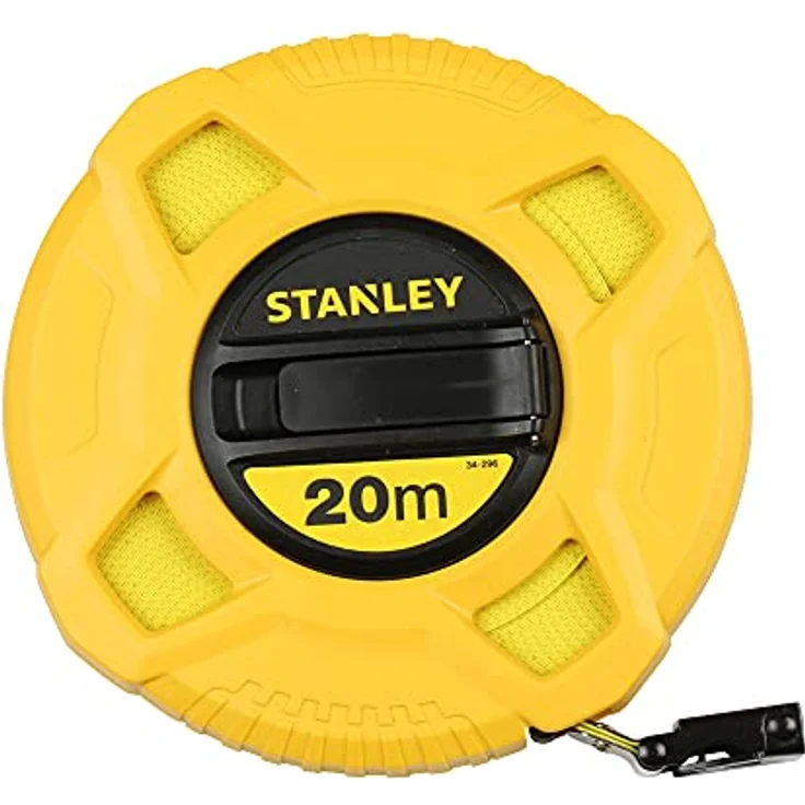 Stanley Kapselbandmass Fiberglas, 20m Länge, ABS-Kunststoffgehäuse, klappbare Kurbel, Band beschichtet, 0-34-296 – Bild 2