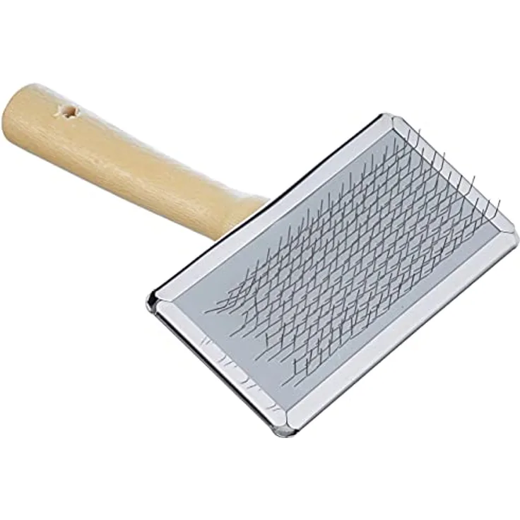Nobby Nature Line Rupfbürste mittel; 8,5 x 4,5 cm, braun, silber