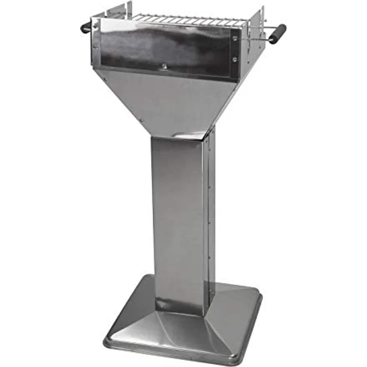 Design Säulengrill Trichtergrill Holzkohlegrill BBQ Edelstahl – Bild 5