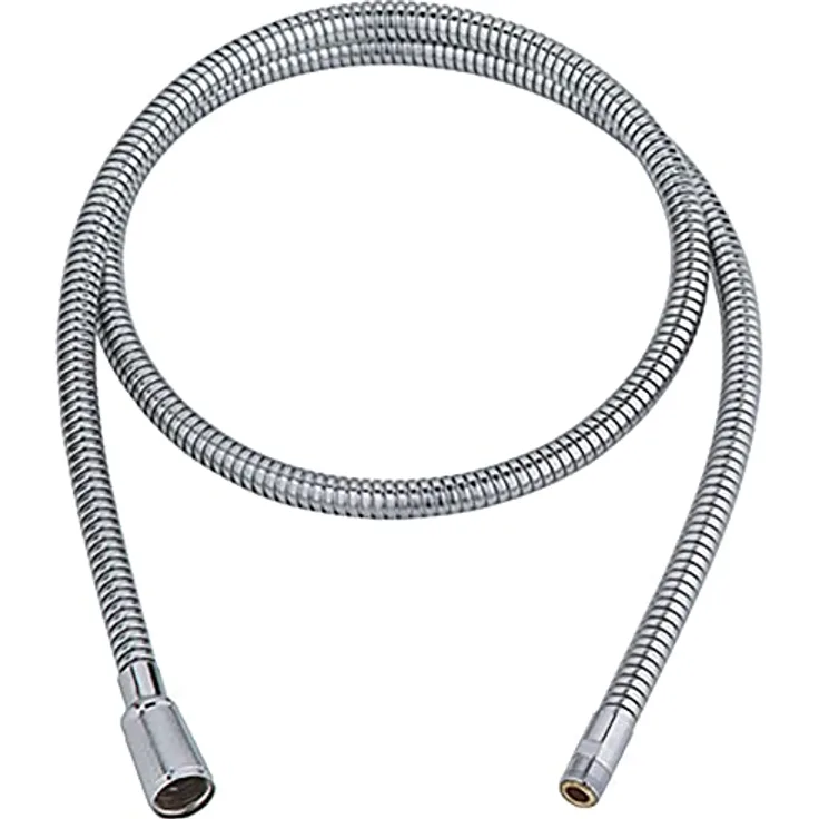 GROHE Metall-Brauseschlauch (1500 mm, ausschließlich für Spültischbatterien mit herausziehbarem Auslauf, Herstellergarantie: 5 Jahre), Chrom, 46092001