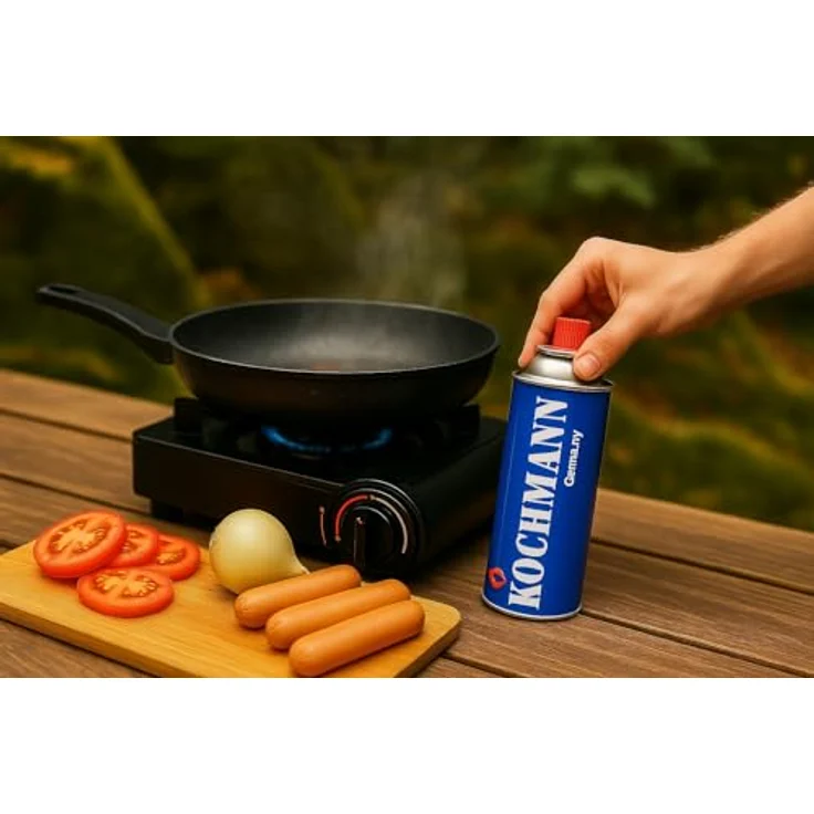 Kochmann PREMIUM 28 x Gaskartuschen 227g, hohe Brenndauer & universell einsetzbar für Gaskocher – Bild 3
