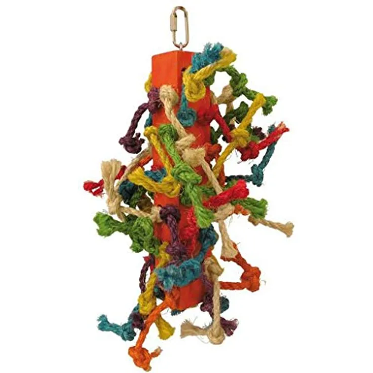 Tyrol Spielzeug mit Knoten, 32 cm, für Vögel